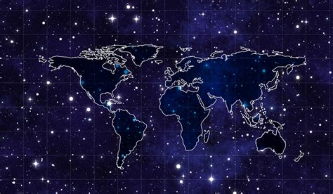1200x700 Resolution Space Continents Map 1200x700 Resolution