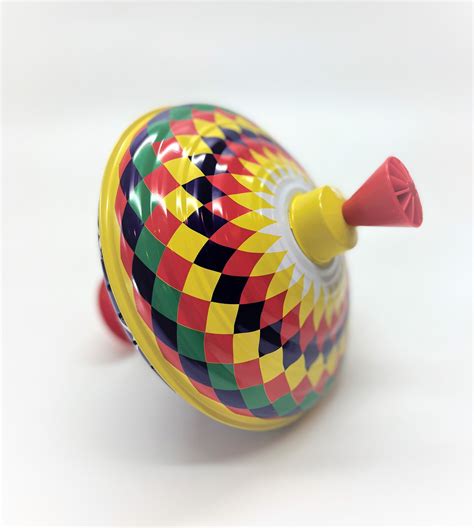 Classic Multicolor Spinning Buzzing Tin Top Toy From Ksmtoys By Bolz