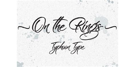On The Rings Font Typhoon Type Suthi Srisopha Fontspace Brush