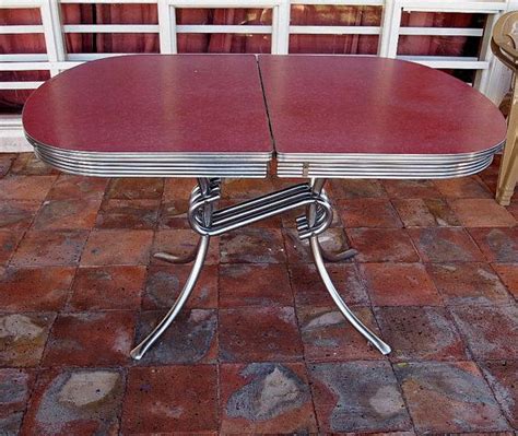 Vintage Formica Kitchen Table Raspberry Chrome Spider Legs S Mid Century Kitchen Tables For