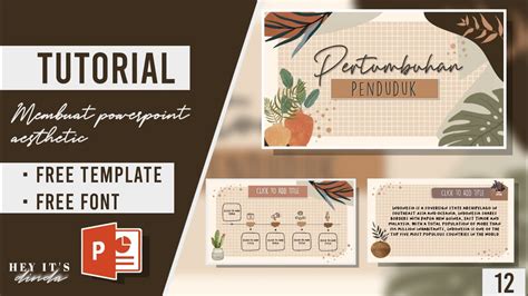 Aesthetic Ppt 12 Animated Slide Mudah Simple Free Template Andfont