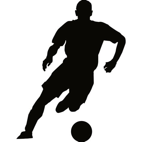 Soccer Wall Decal Sticker Sports Silhouette Decoration Mural 12 In