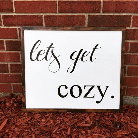 Lets Get Cozy Sign Lets Get Cozy Lets Get Cozy Large Sign Farmhouse