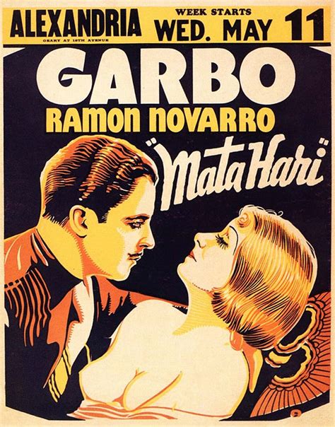 Mata Hari 1931 Starring Greta Garbo And Ramón Novarro Movie Posters