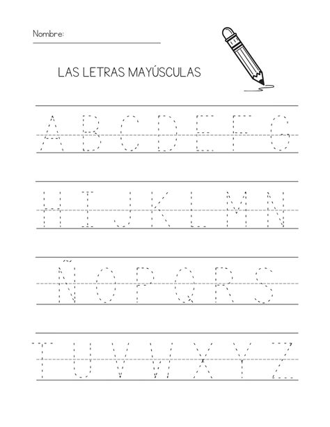 20 Spanish Alphabet Worksheets For Kindergarten Worksheets Library