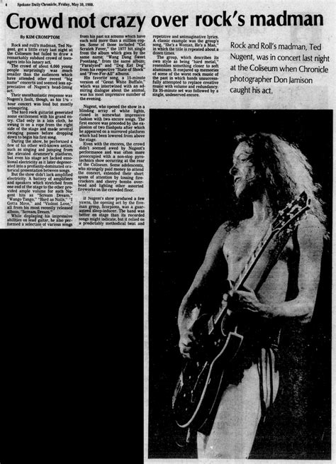 Ted Nugent The Concert Database