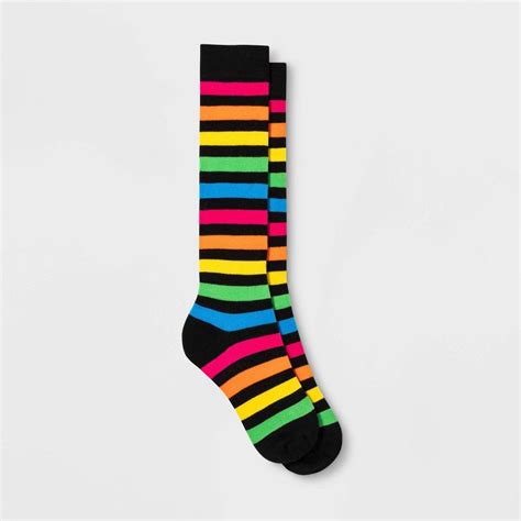 Women S Rainbow Stripe Knee High Socks Xhilaration™ 4 10 In 2022 Striped Knee High Socks