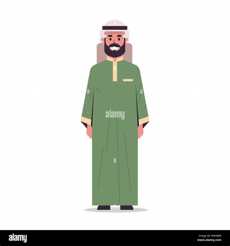 Arabic Businessman In Hijab Arab Man Wearing Traditional Clothes