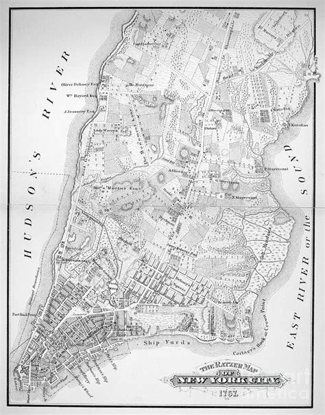 New York Map 1767 Photograph By Granger Fine Art America