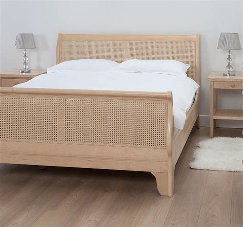 Hand woven of naturally sustainable rattan. The Bourton Caned Bedstead - British Beds Worldwide Beds ...