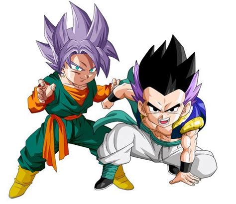 Trunkten And Gotenks Front View In Dragon Ball Personajes De Dragon