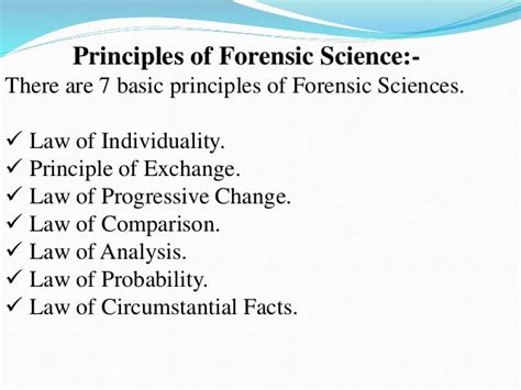 Principles Of Forensic Science