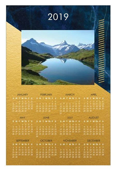 2019 Wall Calendar Printable Wall Calender Wall Calendar Calendar