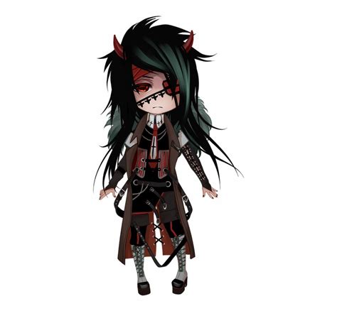 Anime Demon Girl With Black Hair