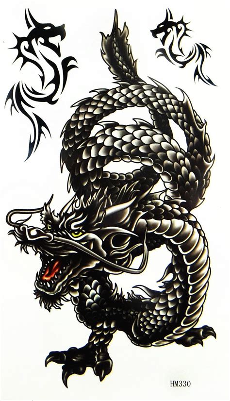 Great 50 Dragon Tattoos Designs Ideas Black Ink Oriental Dragon