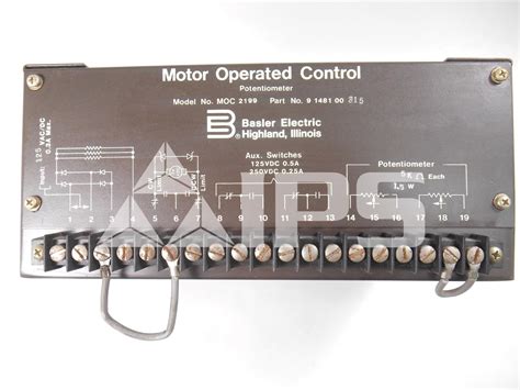 9 1481 00 315 Basler Moc 2199 Motor Operated Control Input 125vac Dc
