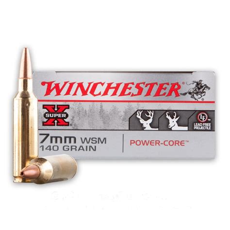 7mm Wsm 140 Grain Hpbt Winchester Super X 20 Rounds Ammo