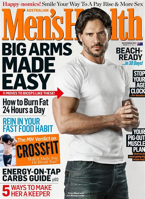 Joe Manganiello Shows His Biceps On The Cover Of Mens Health Magazine