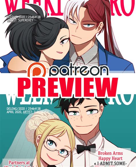 Todomomo And Dekulissa On Weekly Hero Preview Superevey