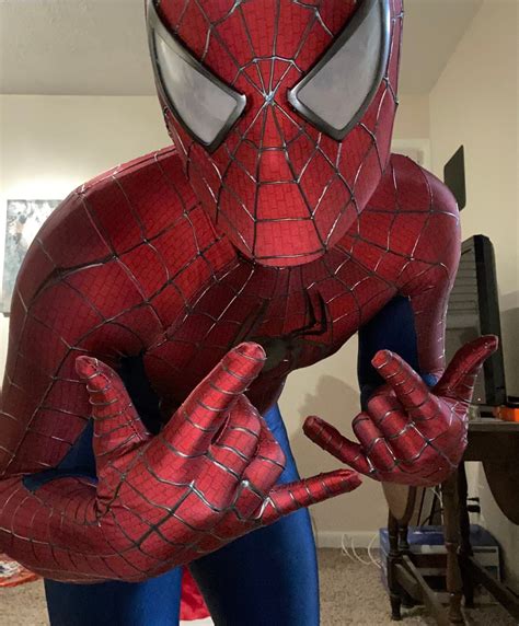 Spiderman Costume Cosplay Sam Raimi Spider Man Suit Adults With