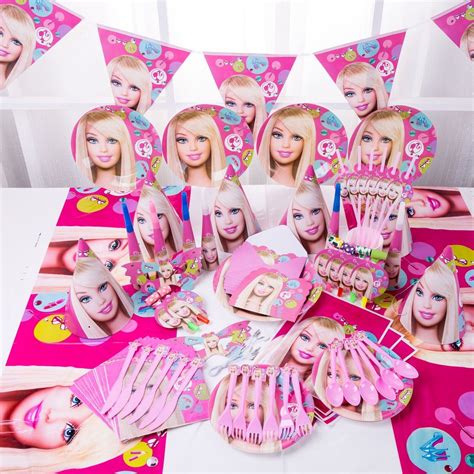 BARBIE PARTY SUPPLIES Barbie Doll Birthday Party Barbie Kit Party 90PCS