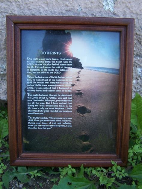 Items Similar To Footprints In The Sand Picture Framed Poem Wall