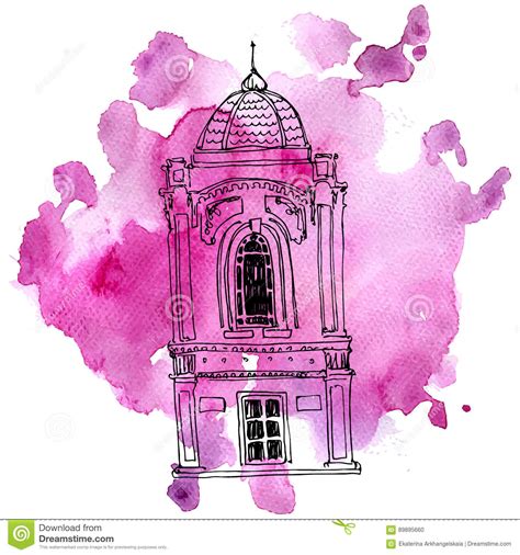 Check spelling or type a new query. Vector House At Watercolor Background Stock Vector ...