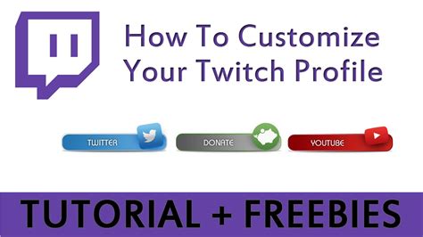 How To Customize Your Twitch Profile Youtube