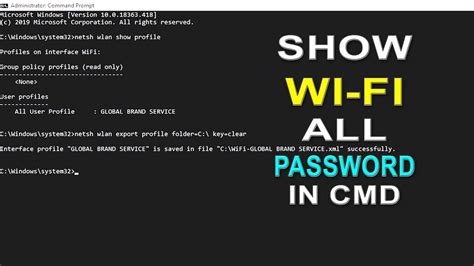 Cmd Findshow All Wi Fi Password With Only 1 Command Windows 1081
