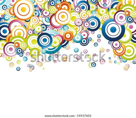 Colorful Rainbow Circle Background Vector Illustration Stock Vector