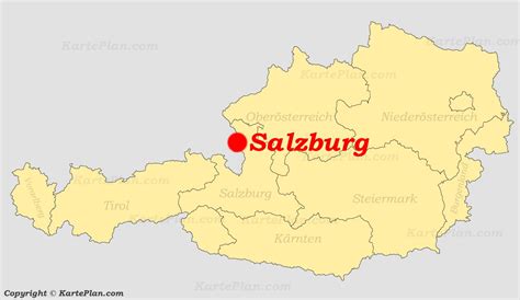 Überprüfen sie die karte in der stadt salzburg. Salzburg Karte