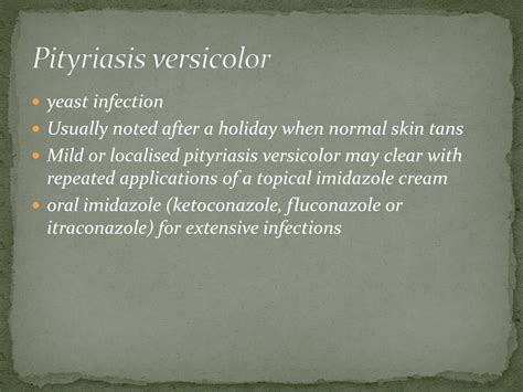 Hypopigmented Pityriasis Versicolor Dermatology Oasis