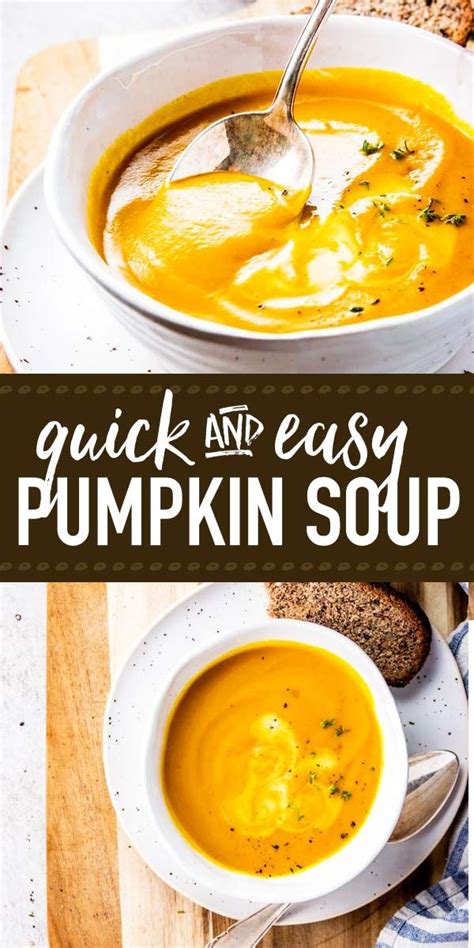 This Easy Pumpkin Soup Is Quick To Make And Tastes Amazing