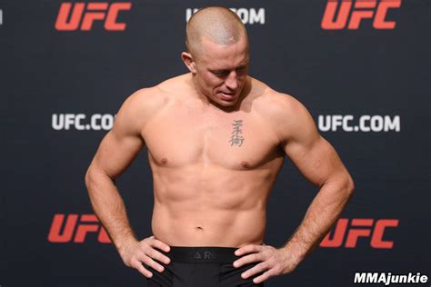 Georges St Pierre Ufc 217 Official Weigh Ins 02 Mma Junkie