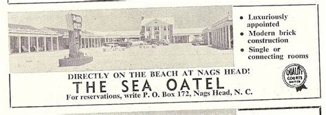 Vintage Outer Banks The Sea Oatel Outer Banks Nc Obx Outer Banks