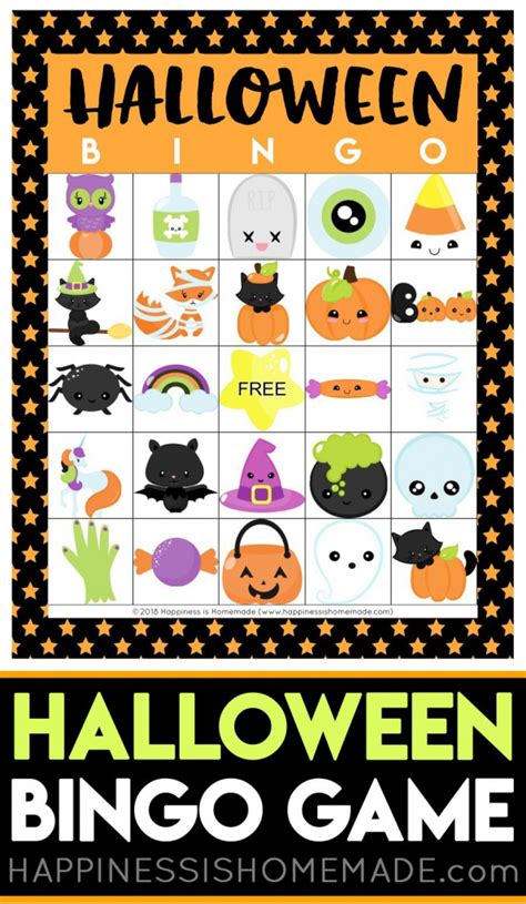 Printable Halloween Bingo Cards Printable Card Free