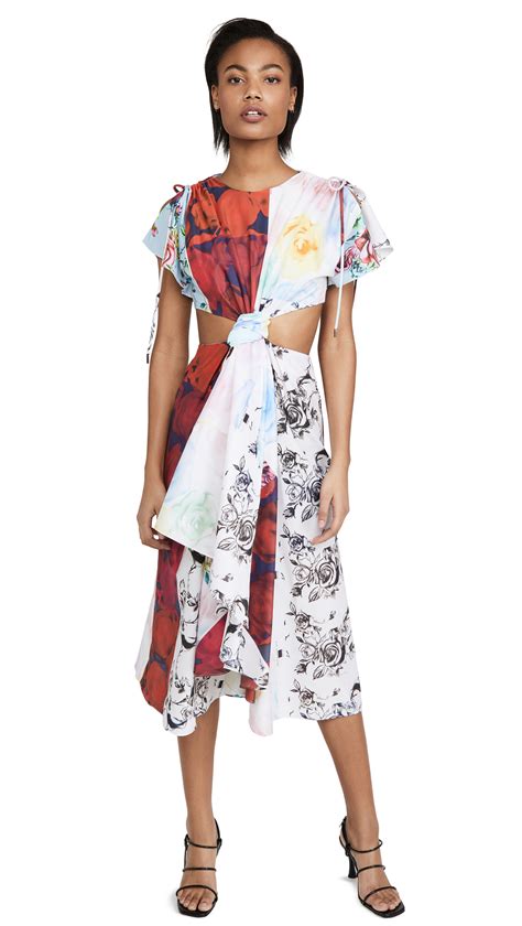 aje psychedelia cut out mini dress coshio online shop