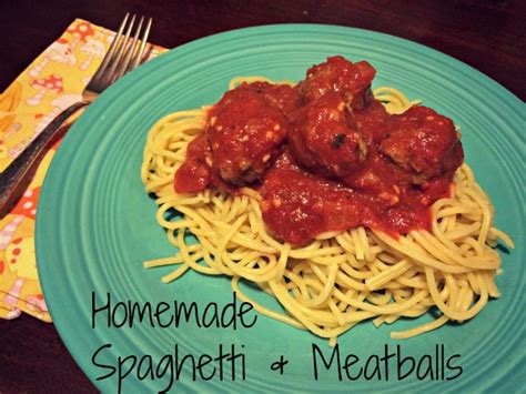 Homemade Spaghetti And Meatballs The Little Things Journal