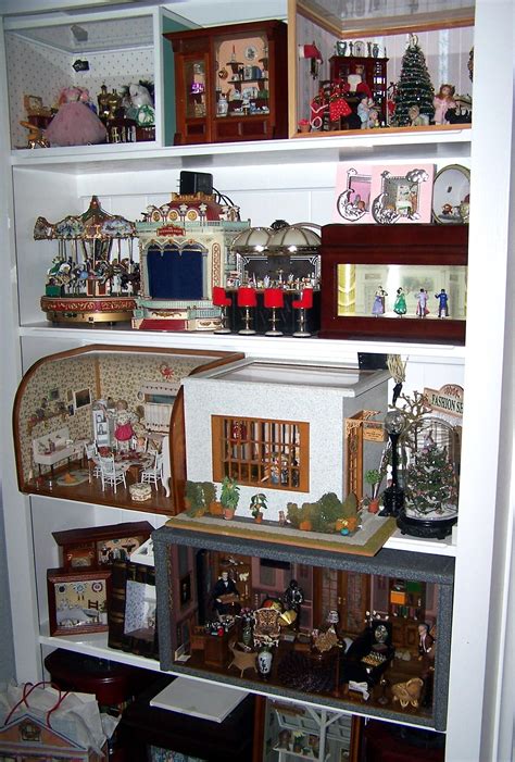 Shelves With My Miniature Room Boxes Room Box Miniatures Miniature
