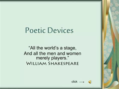 Ppt Poetic Devices Powerpoint Presentation Free Download Id9339385