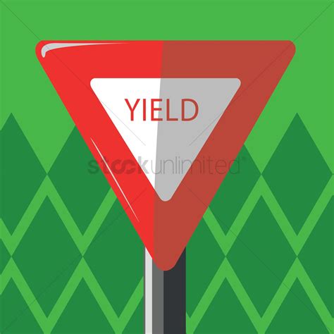 Yield Sign Vector At Collection Of Yield Sign Vector