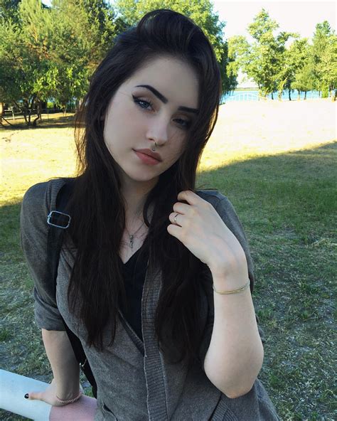 Picture Tagged With Anastasiia Mut Brunette Cute Piercing