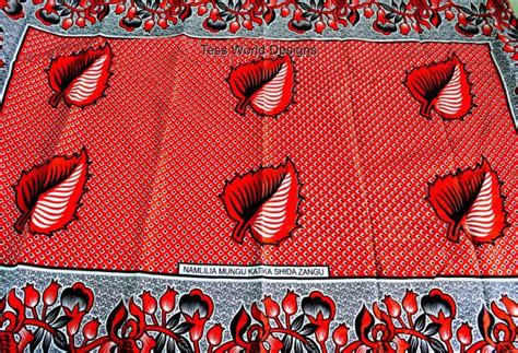 Kanga Fabric Khanga African Fabric Made In Tanzania East Africa