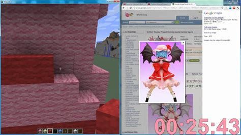 Touhou Minecraft Remilia Scarlet 3d Pixel Art Youtube