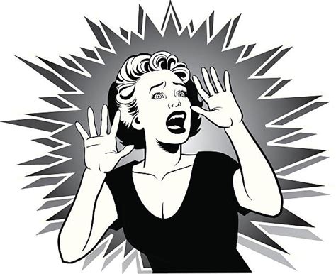 Maze Game Screaming Woman Clipart
