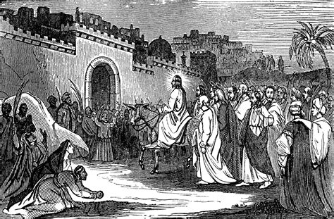 In jeruzalem vierden de mensen op die dag het joodse paschafeest. The Triumphal Entry of Jesus into Jerusalem | ClipArt ETC