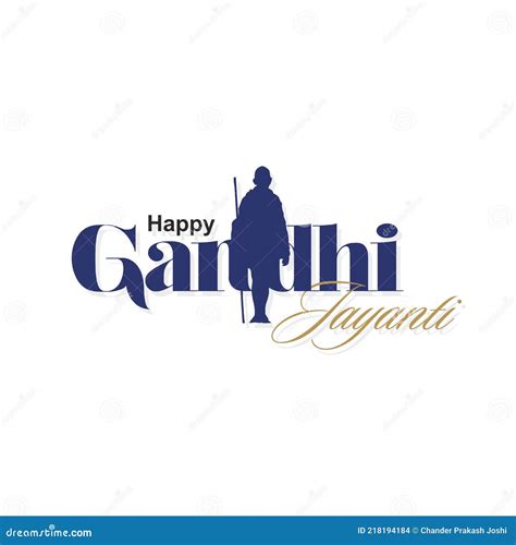 Happy Gandhi Jayanti Banner Illustration Stock Vector Illustration