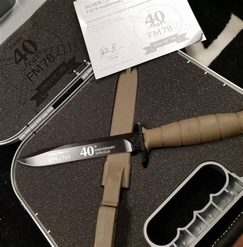 Limited Edition Glock Knife 78 40th Anniversary The Firearm Blog