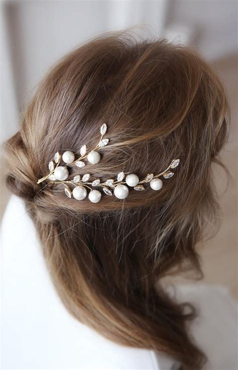 Large Pearl Clips Wedding Hairpins Bridal Pearls Hair Pin Etsy