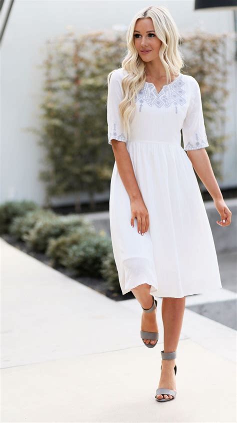 Modest White Dress 936dc9